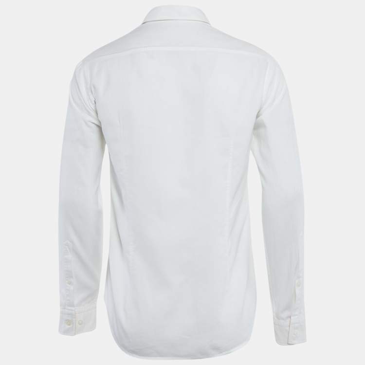 Pre Owned Boss Hugo Boss White Cotton C-Buster Shirt S
