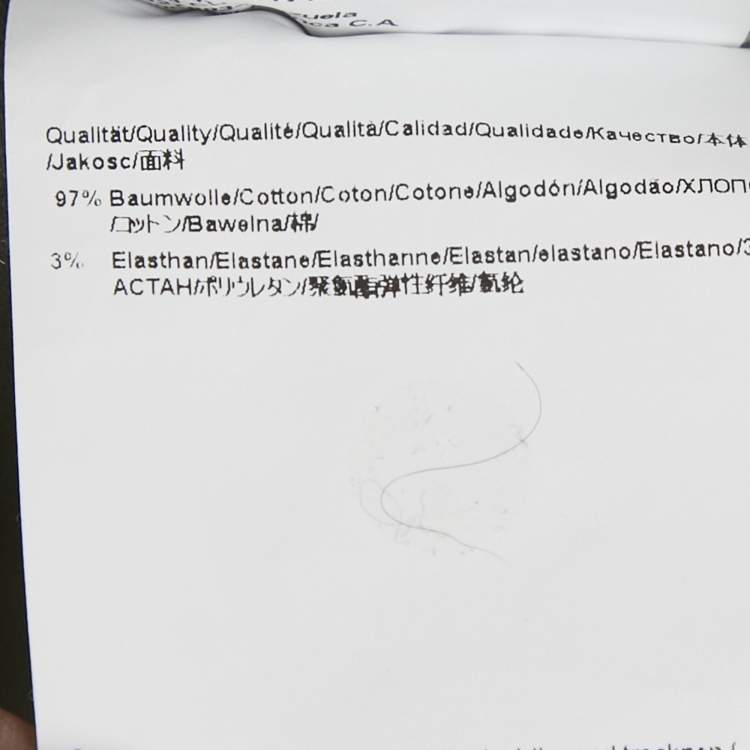 Pre Owned Boss By Hugo Boss Grey Cotton Slim Fit Shorts L