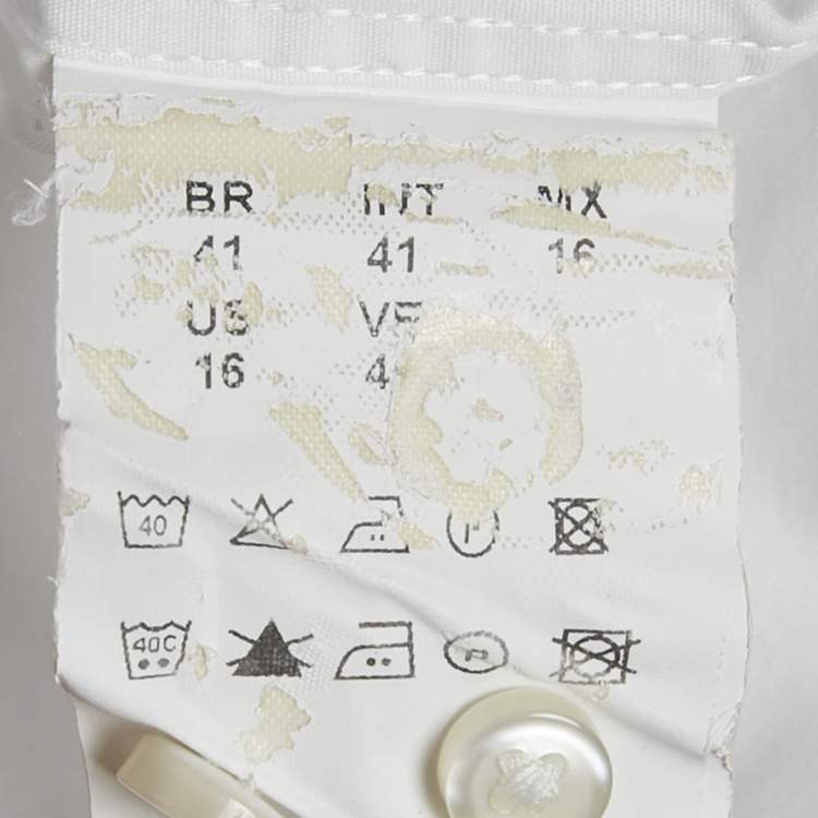 Pre Owned  Boss By Hugo Boss White Cotton Slim Fit Philip Shirt L