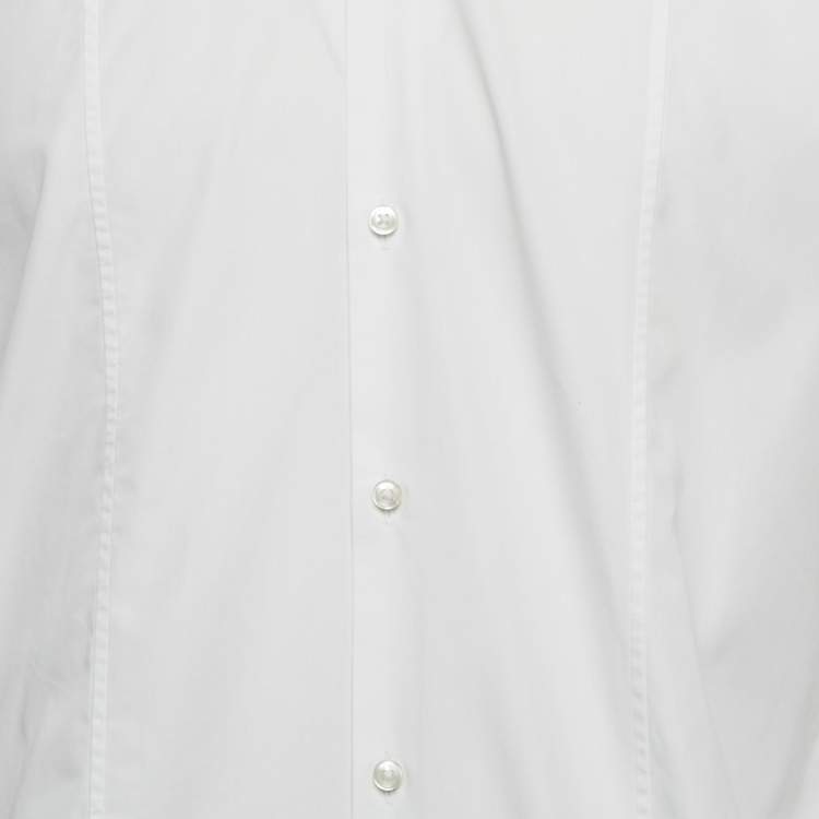 Pre Owned  Boss By Hugo Boss White Cotton Slim Fit Philip Shirt L