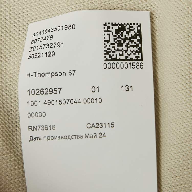 Pre Owned Boss By Hugo Boss Beige Lyocell & Cotton Thompson T-Shirt XL 