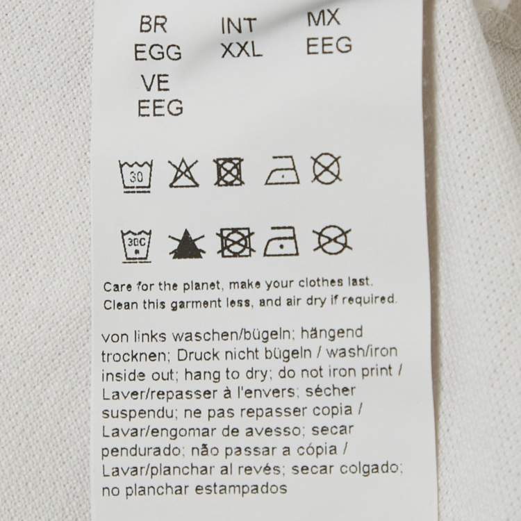 Pre Owned Boss By Hugo Boss White Pique Regular Fit Polo T-Shirt XXL