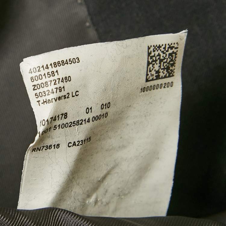 مملوكة مسبقًا Boss By Hugo Boss Grey Wool T-Harvers2 Blazer L