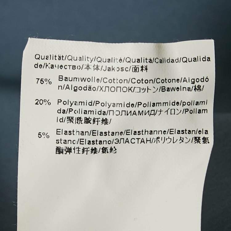 Pre Owned Boss By Hugo Boss Grey Cotton Blend Slim Fit Jonty Shirt L