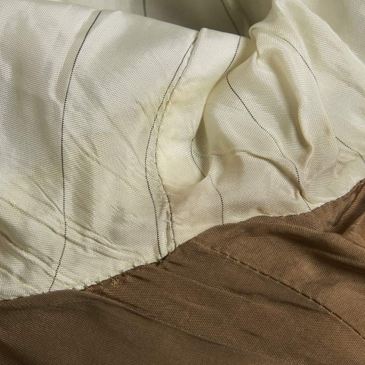 Pre Owned Boss By Hugo Boss Black Striped Wool Single Breasted Blazer L