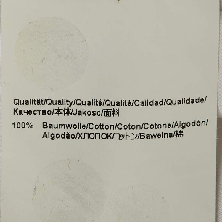 Pre Owned Boss By Hugo Boss White Printed Cotton Tee 1 T-Shirt XXXL