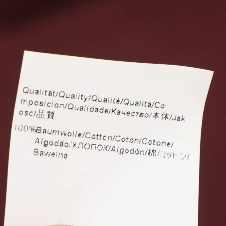 Pre Owned Boss By Hugo Boss Burgundy Knit Slim Fit Sweater S