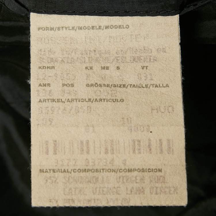 Pre Owned Boss By Hugo Boss Black Wool Gary Waters Blazer XL