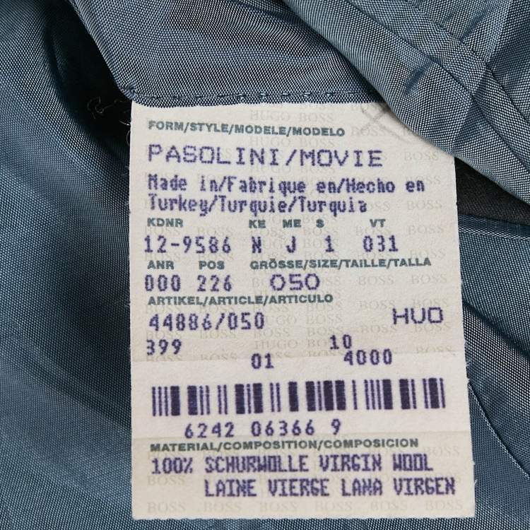 مملوكة مسبقًا Boss By Hugo Boss Navy Blue Pinstripe Wool Regular Fit Blazer L