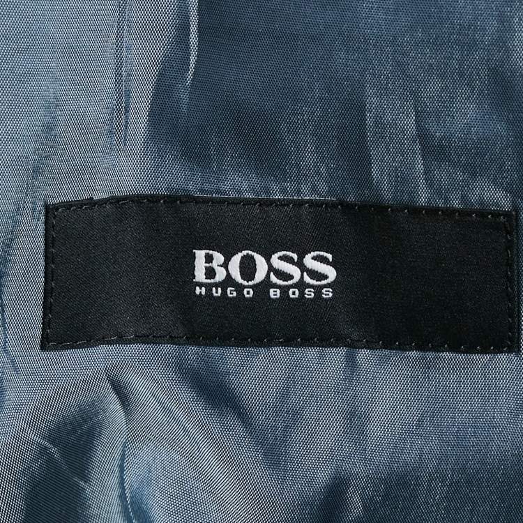 مملوكة مسبقًا Boss By Hugo Boss Navy Blue Pinstripe Wool Regular Fit Blazer L