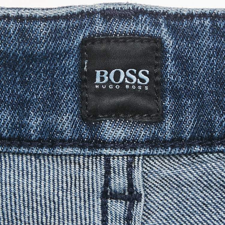 Pre Owned Boss by Hugo Boss Blue Denim Maine3 Regular Fit Jeans M/Waist 33"
