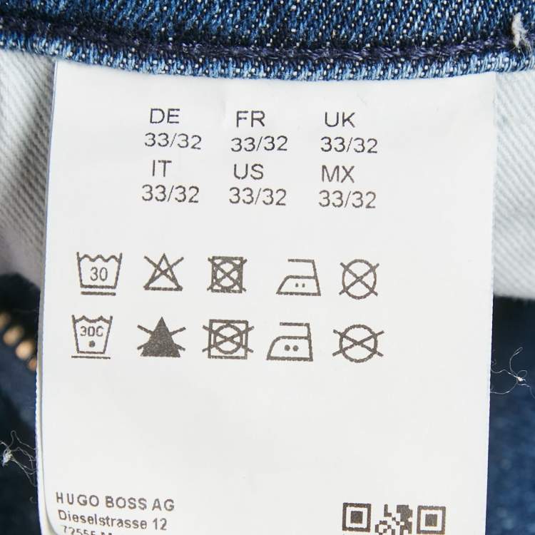 Pre Owned Boss by Hugo Boss Blue Denim Maine3 Regular Fit Jeans M/Waist 33"