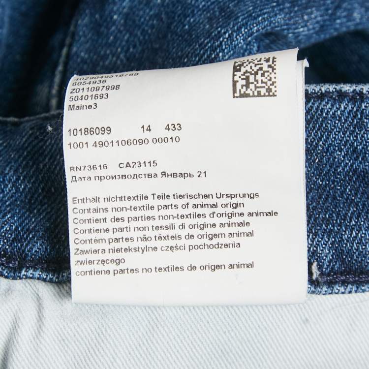 Pre Owned Boss by Hugo Boss Blue Denim Maine3 Regular Fit Jeans M/Waist 33"