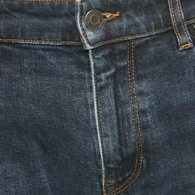 Pre Owned Boss By Hugo Boss Blue Denim Maine3 Jeans M/Waist 33"
