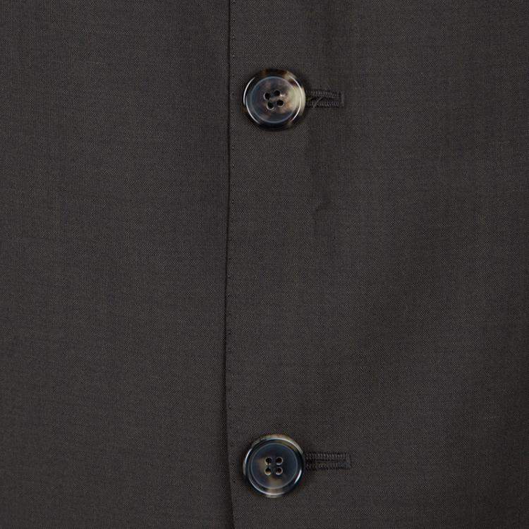 Pre Owned Boss By Hugo Boss Brown Wool Blend Blazer XXXL