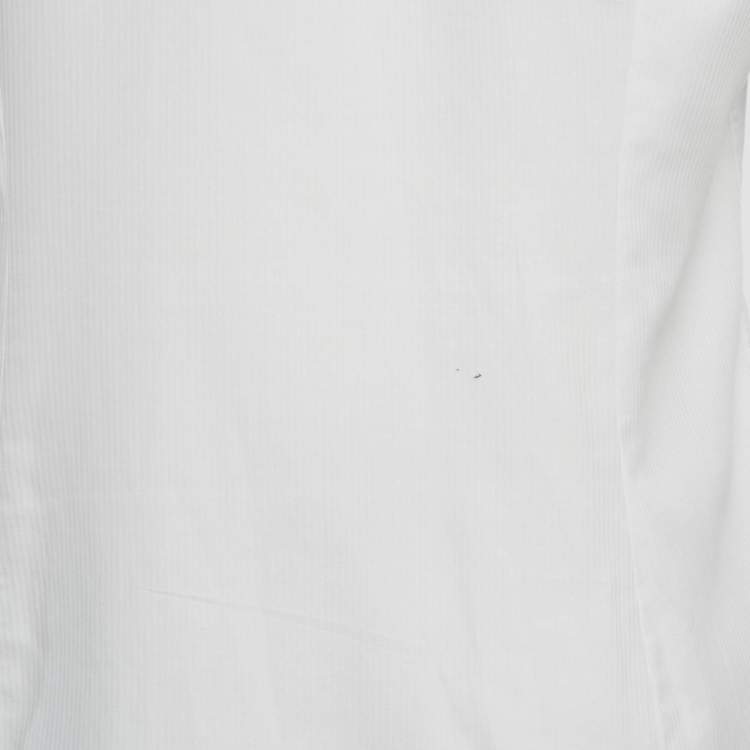 Pre Owned Boss By Hugo Boss White Cotton Iseo Slim Fit Shirt XXL