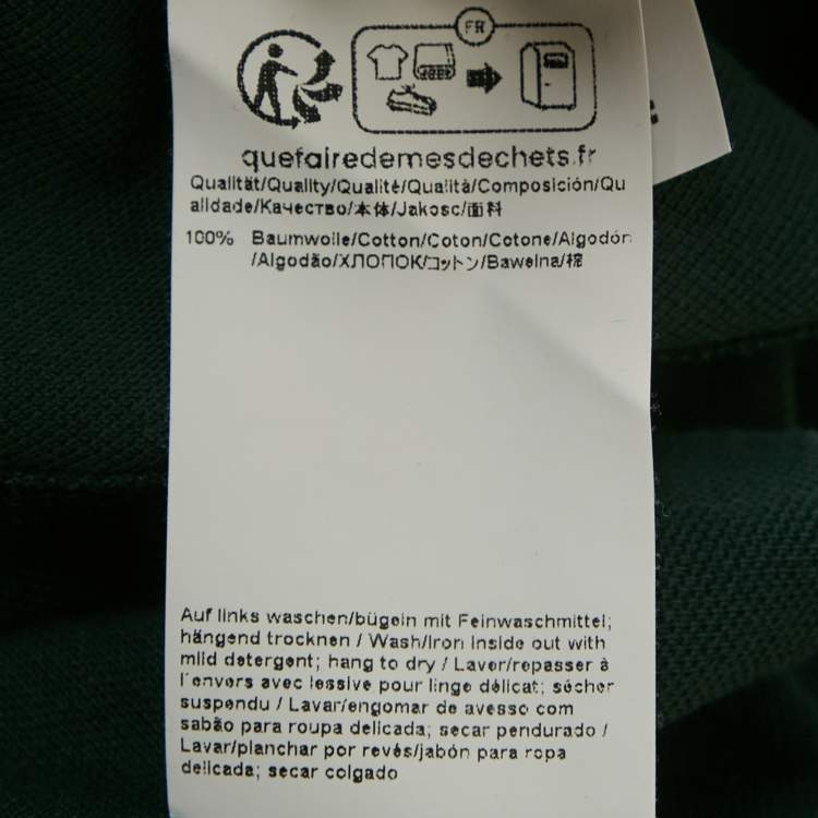 Pre Owned Boss By Hugo Boss Dark Green Cotton Pique Pallas Polo T-Shirt XL