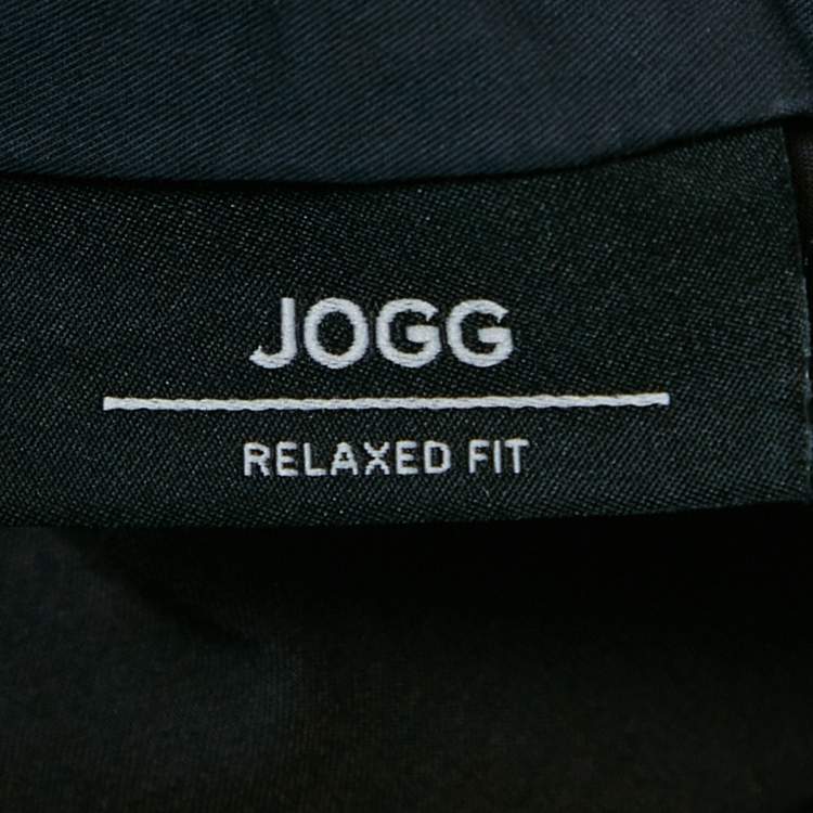 Pre Owned Boss By Hugo Boss Navy Blue Cotton Blend Relaxed Fit Joggers XXL