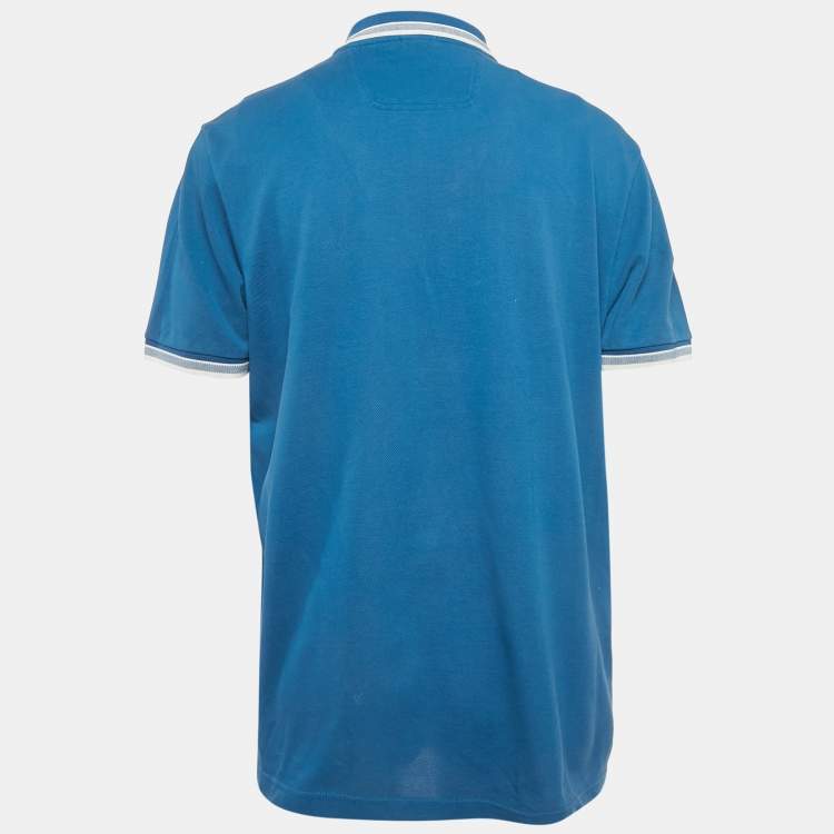 مملوكة مسبقًا Boss by Hugo Boss Blue Cotton Paddy Polo T-Shirt XXL
