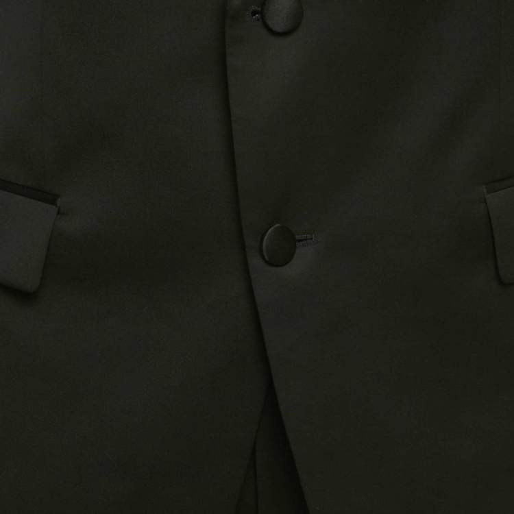 مملوكة مسبقًا Boss By Hugo Boss Black Gabardine Regular Fit Suit XXL