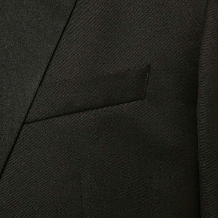 مملوكة مسبقًا Boss By Hugo Boss Black Gabardine Regular Fit Suit XXL