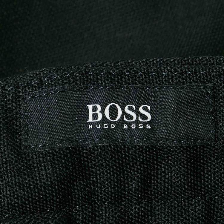 Pre Owned Boss By Hugo Boss Black Wool Blend Trousers  XL/Waist 36"