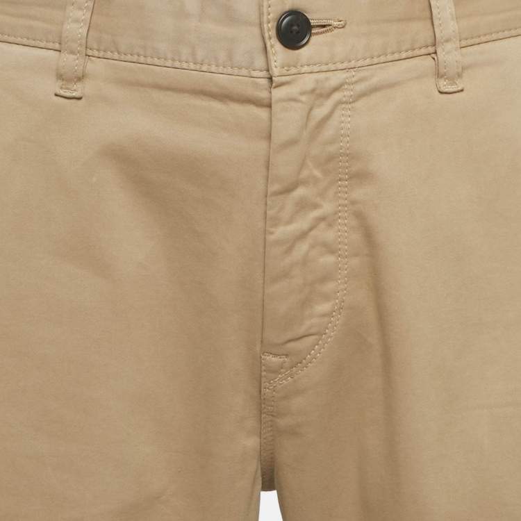 Pre Owned Boss By Hugo Boss Brown Tapered Fit Chino Pants L/Waist 34"