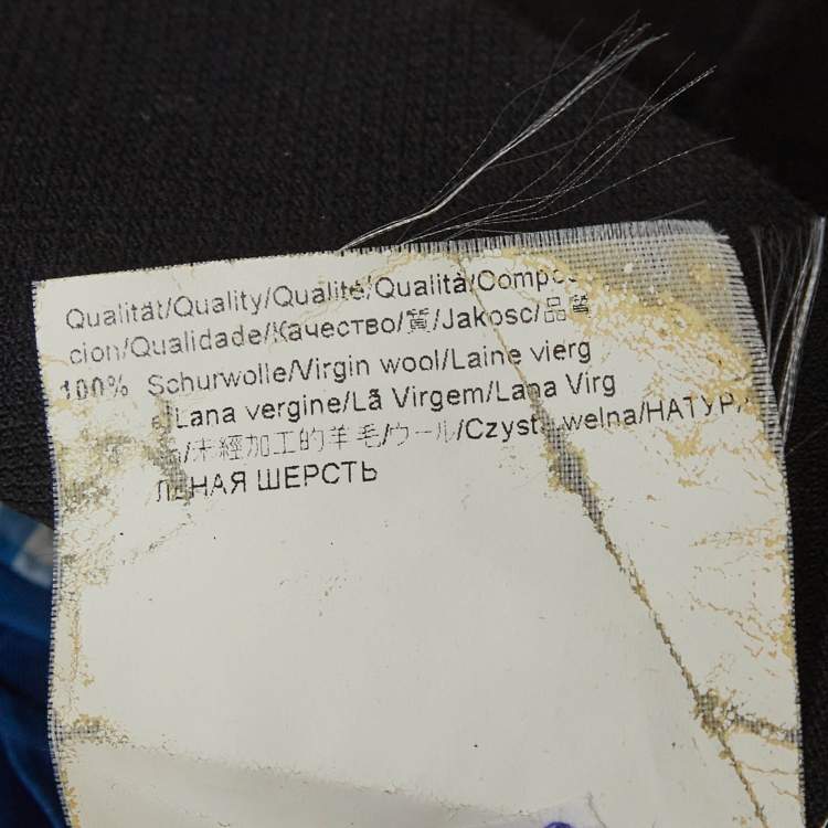 Pre Owned Boss By Hugo Boss Navy Blue Wool Guabello Biotech Regular Fit Blazer XXXL