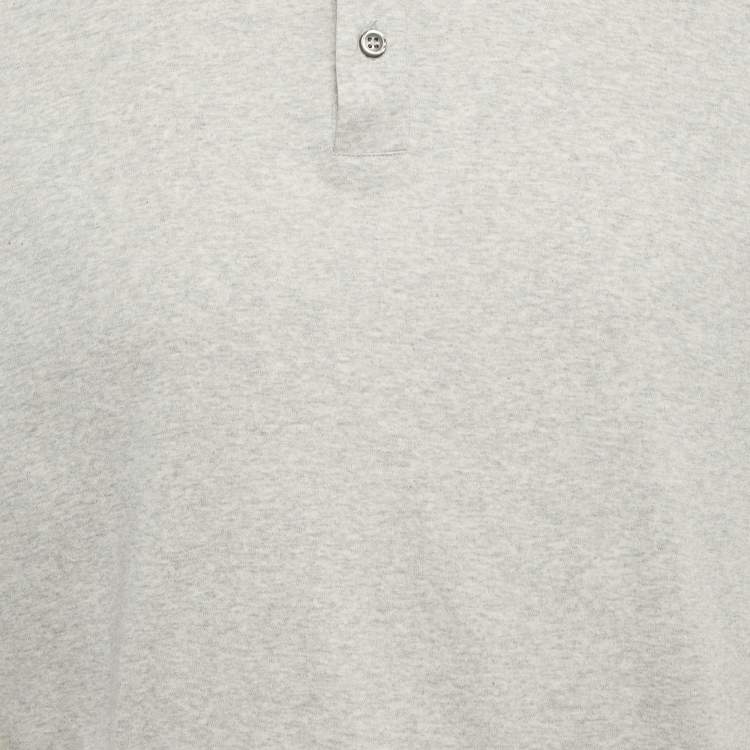 Pre Owned Boss By Hugo Boss Grey Jersey Polo T-Shirt L