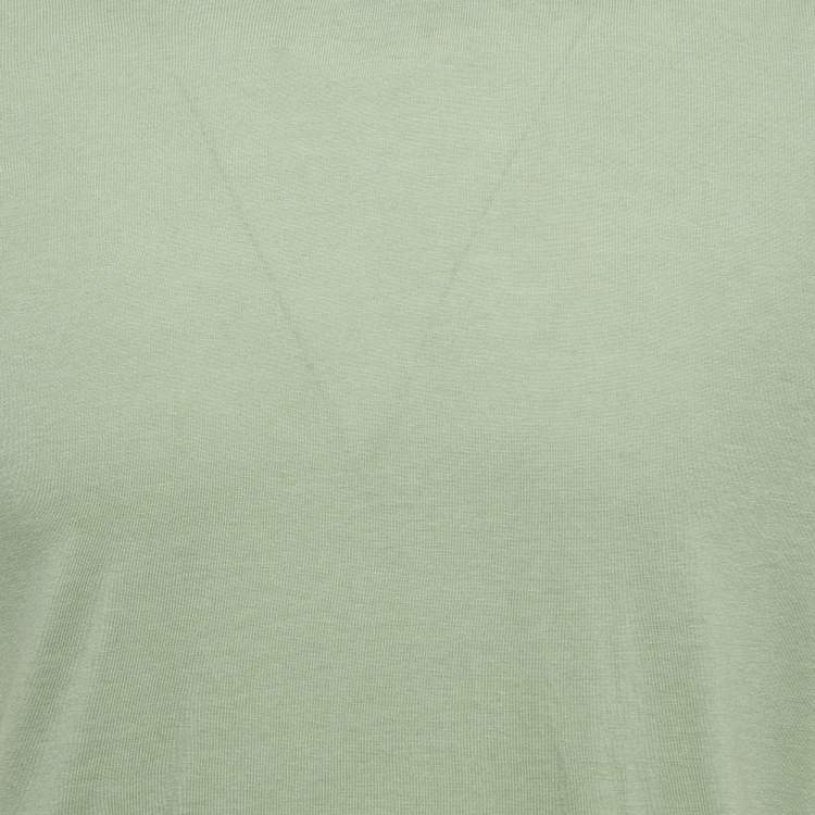 Pre Owned Boss By Hugo Boss Light Green Tech Wool T-Shirt L