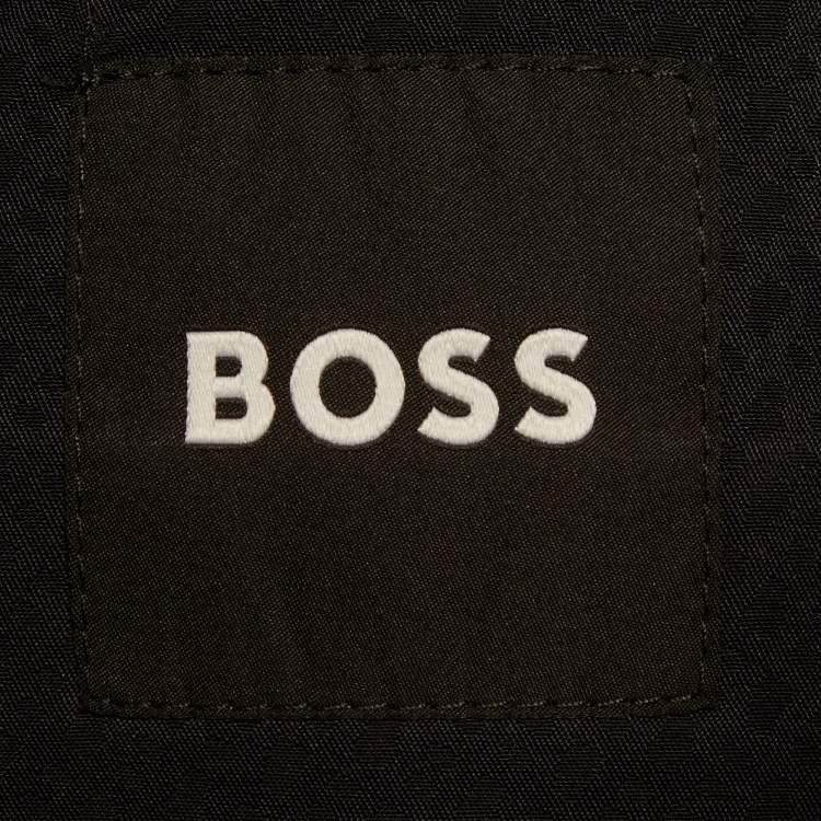 Pre Owned Boss By Hugo Boss Blue Gabardine Trousers  XL/Waist 36"