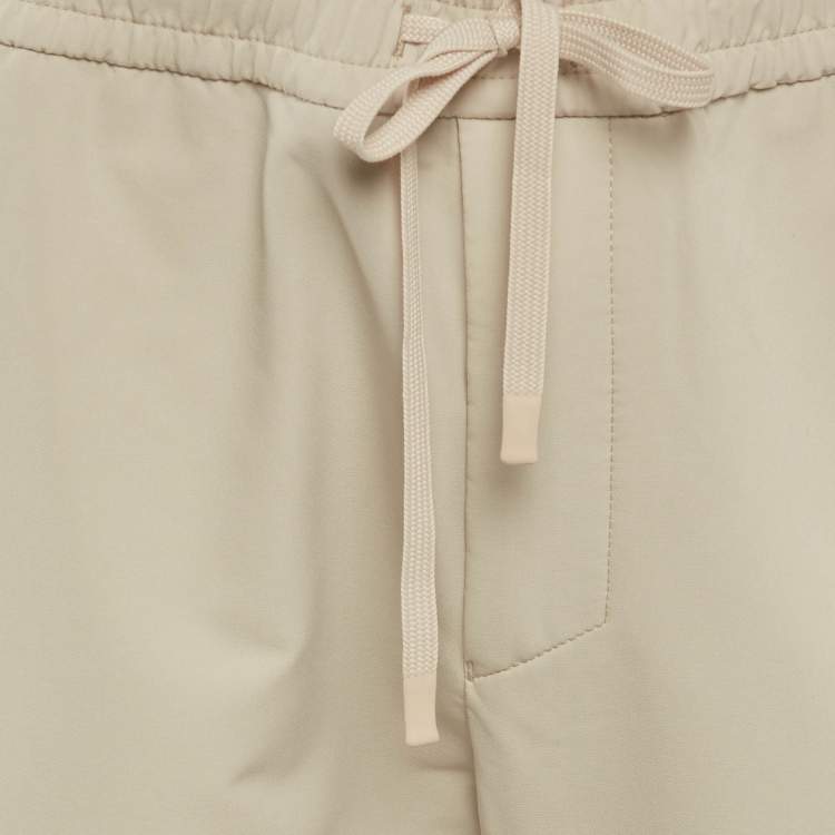 Pre Owned Boss By Hugo Boss Sage Green Synthetic T-Flex Pants L