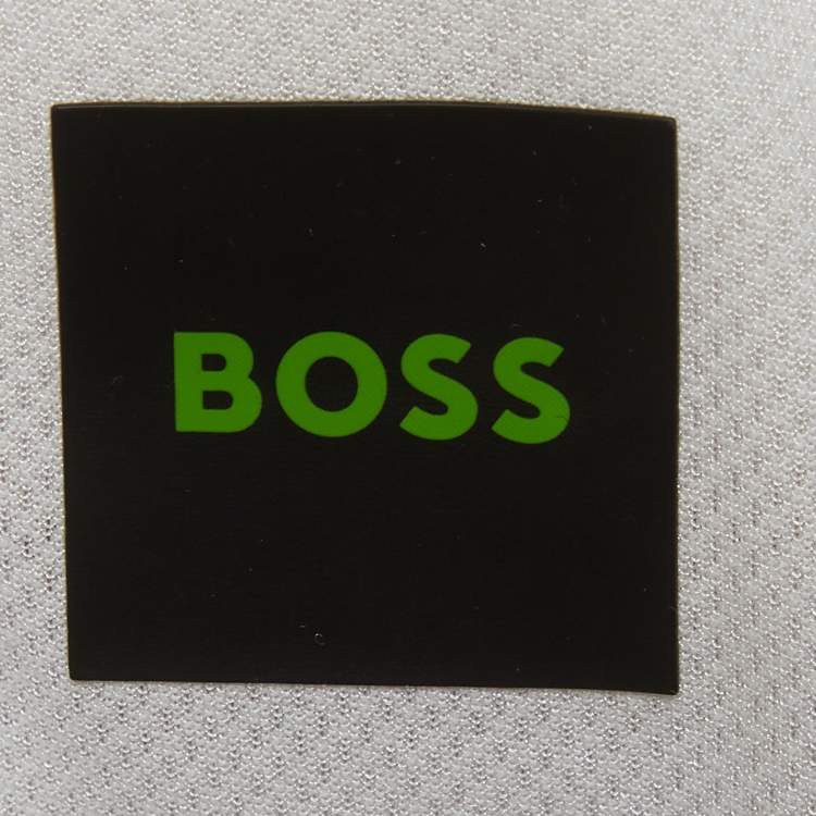 Pre Owned Boss By Hugo Boss Sage Green Synthetic T-Flex Pants L