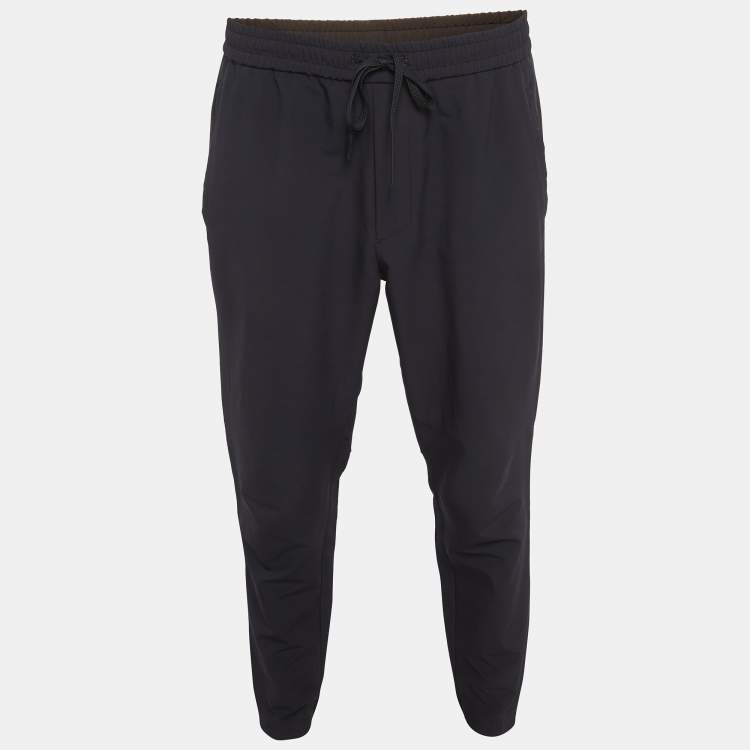 Pre Owned Boss By Hugo Boss Blue Synthetic T-Flex Pants L