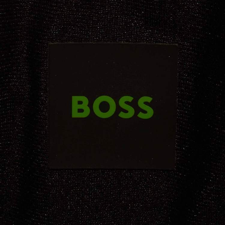 Pre Owned Boss By Hugo Boss Blue Synthetic T-Flex Pants L