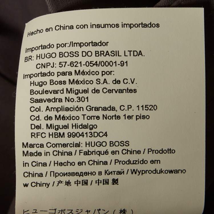 Pre Owned Boss By Hugo Boss Grey Technical Twill Spectre Shorts XXL