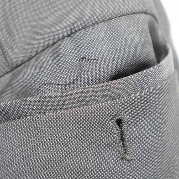 مملوكة مسبقًا Boss By Hugo Boss Grey Virgin Wool Blazer and Pants Suit XXL