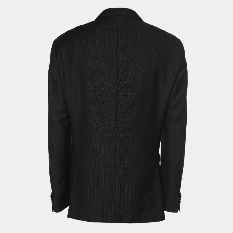مملوكة مسبقًا Boss By Hugo boss Midnight Blue Virgin Wool Single Breasted Blazer XL