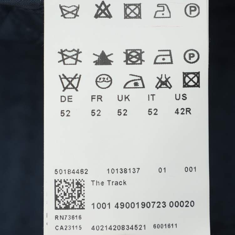 Pre Owned Boss By Hugo Boss Dark Grey Nylon Trench Coat XL