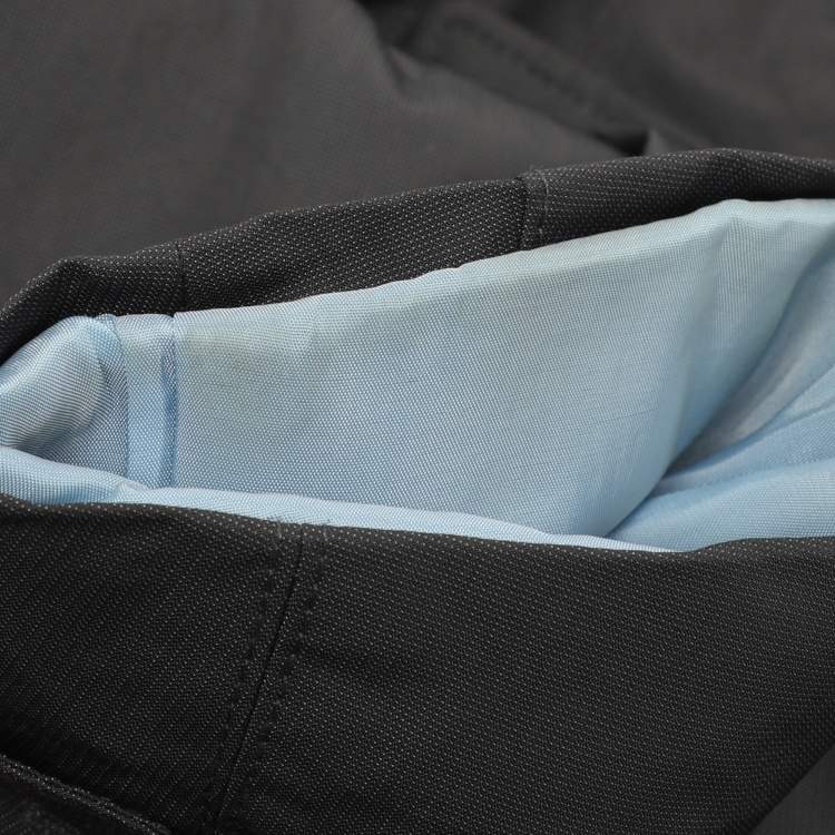 Pre Owned Boss By Hugo Boss Dark Grey Nylon Trench Coat XL