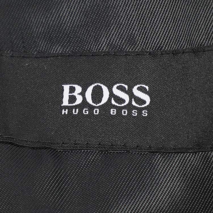 Pre Owned معطف توييد بني بوس باي هوغو بوس مقاس كبير