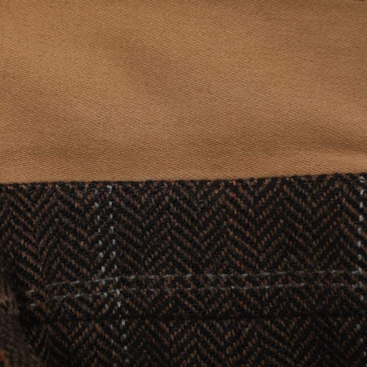 Pre Owned معطف توييد بني بوس باي هوغو بوس مقاس كبير