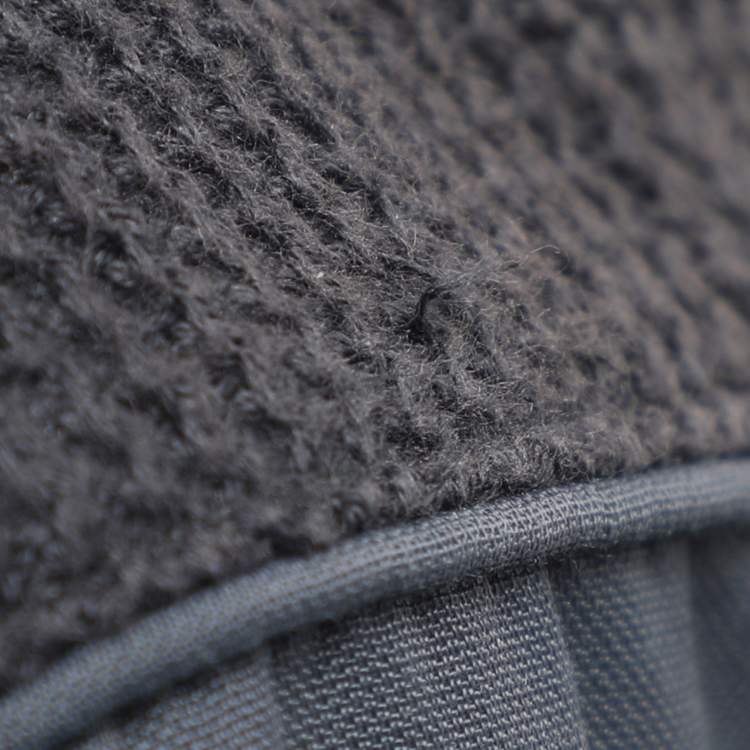 Pre Owned Boss By Hugo Boss Navy Blue Gabardine and Rib Knit Jacket XXL