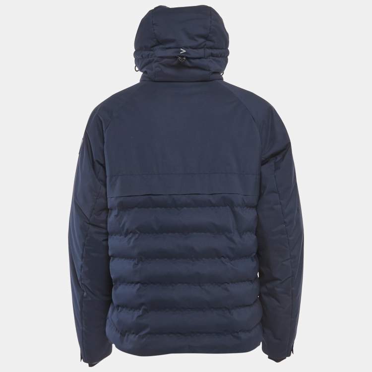 Pre Owned Boss by Hugo Boss Blue Synthetic Calpau Puffer Jacket L