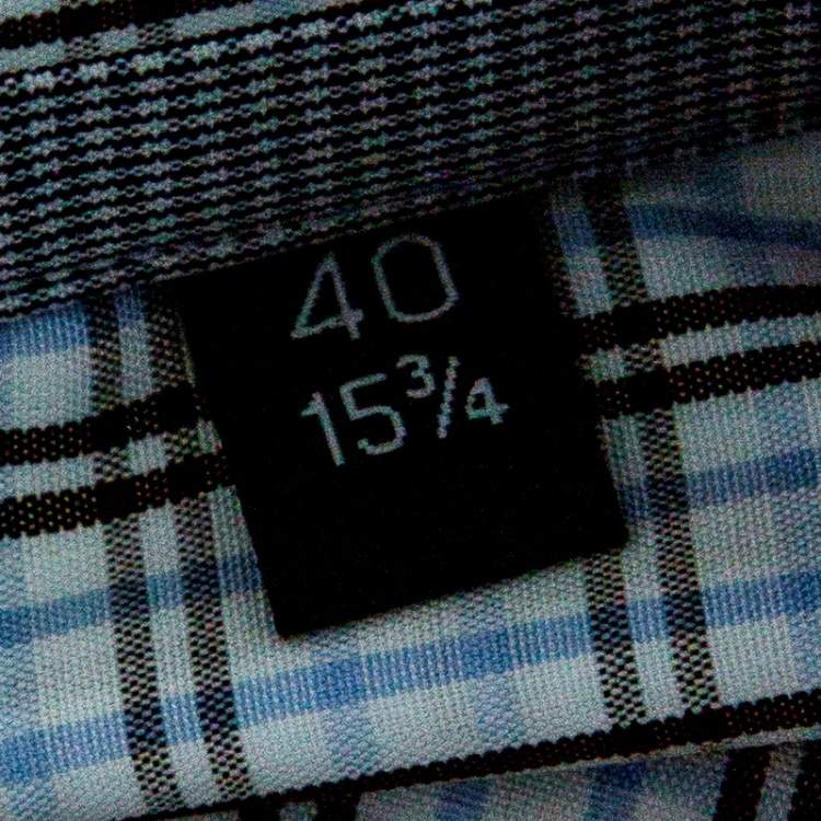 Pre Owned Boss By Hugo Boss Checkered Cotton Regular Fit Button Front Shirt M
