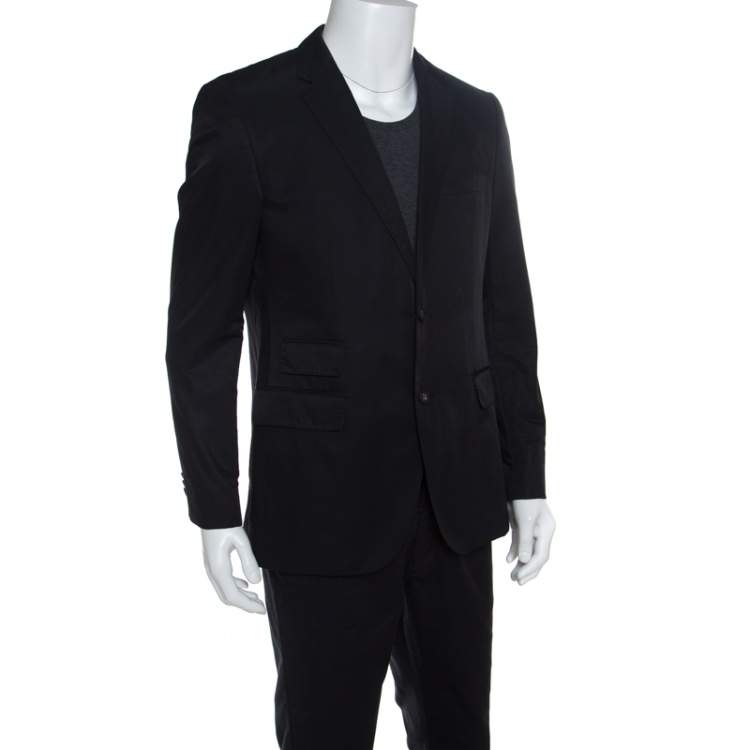 Pre Owned Boss by Hugo Boss Charcoal Grey Two Button The Sweet93 Blazer L