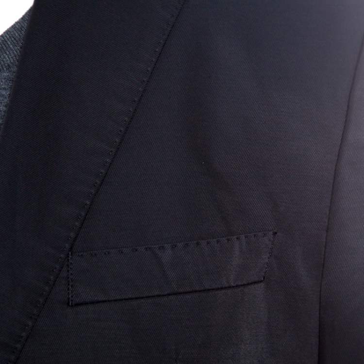 Pre Owned Boss by Hugo Boss Charcoal Grey Two Button The Sweet93 Blazer L