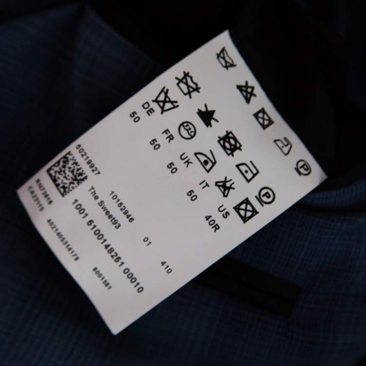 Pre Owned Boss by Hugo Boss Charcoal Grey Two Button The Sweet93 Blazer L