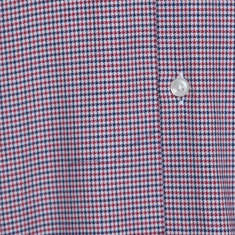 Pre Owned Boss By Hugo Boss Multicolor Houndstooth Printed Cotton Dwayne Slim Fit Shirt M