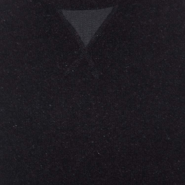 Pre Owned Boss by Hugo Boss Charcoal Grey Wool Sweater L